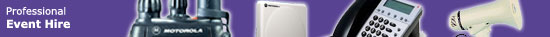 Radio Hire and specialist event hire services