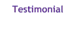 Customer testimonial